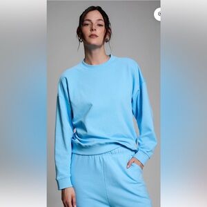 Year of Ours Oversized Sweatshirt XL/2XL Sky Blue Women's Sweatshirt